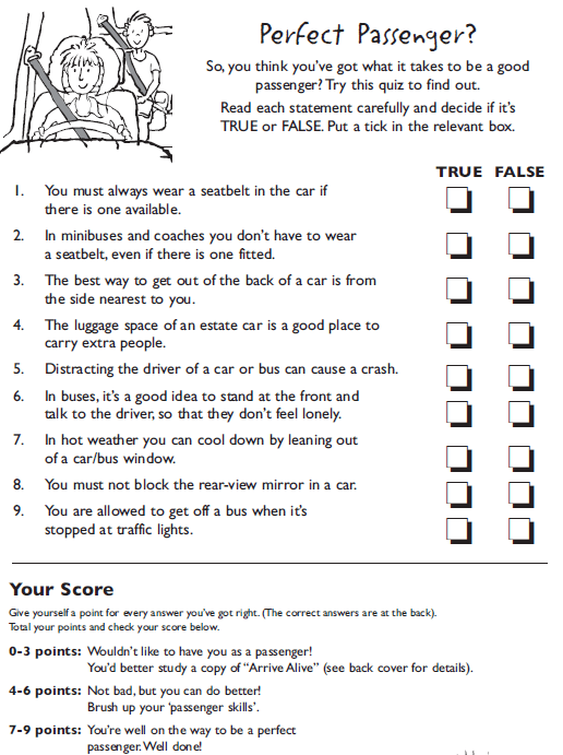 7 Printable Worksheets for Your Child to Learn About Road Safety Brze