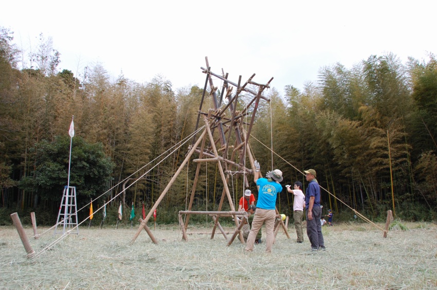 パイオニアキャンプ最終日 ボーイスカウト取手3団 (取手市・つくばみらい市)