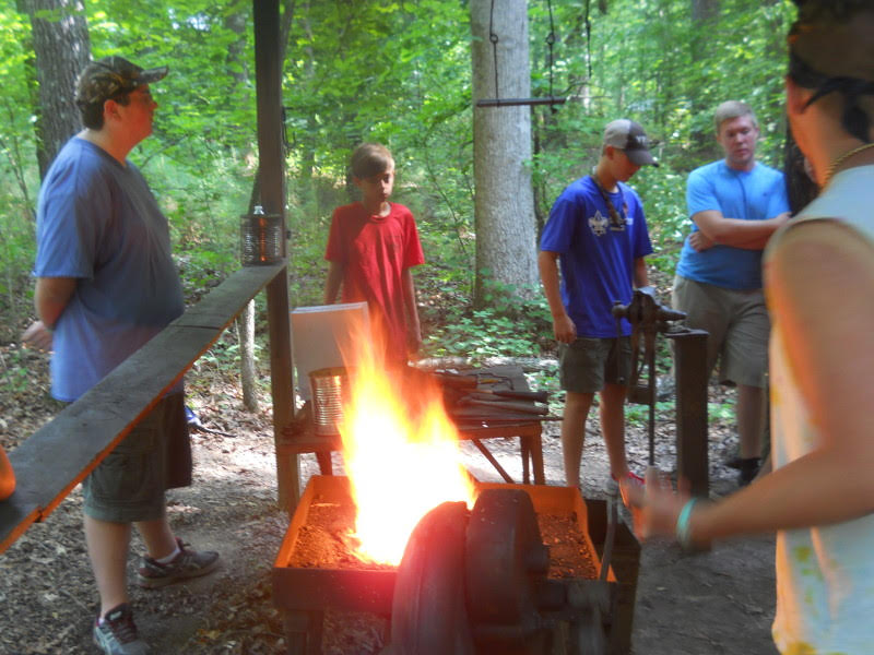 metalworking class Boy Scout Troop 351 of Madison, AL