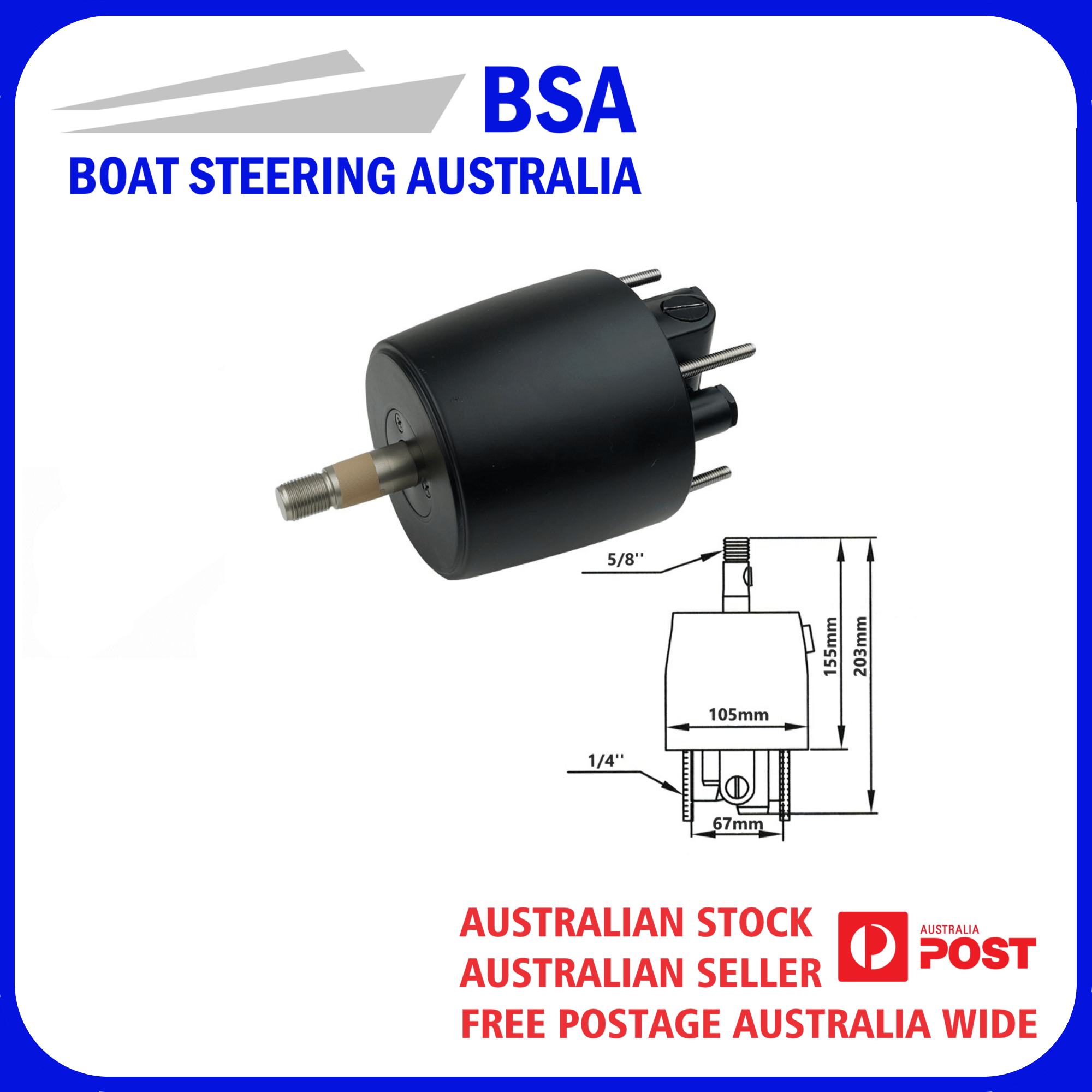 Mariner Hydraulic Outboard Motor Steering Kit up to 150HP BSA