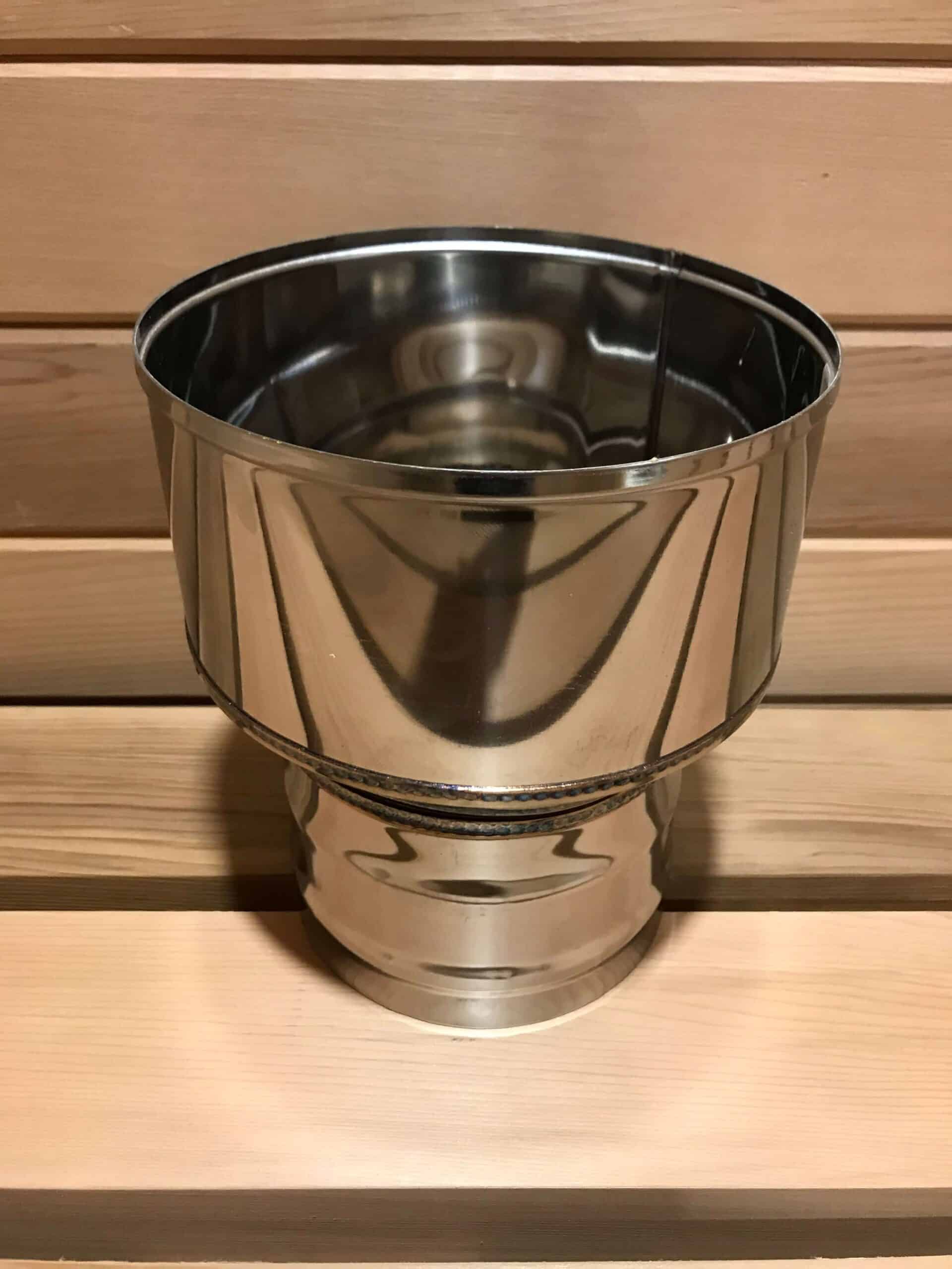 Stainless Steel Sauna chimney pipe adapter for Wood Burning Heaters