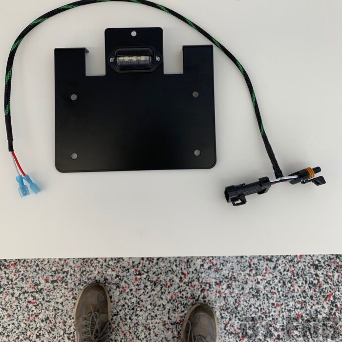 License Plate Bracket With LED Light and Wiring Harness B's Fab UTV