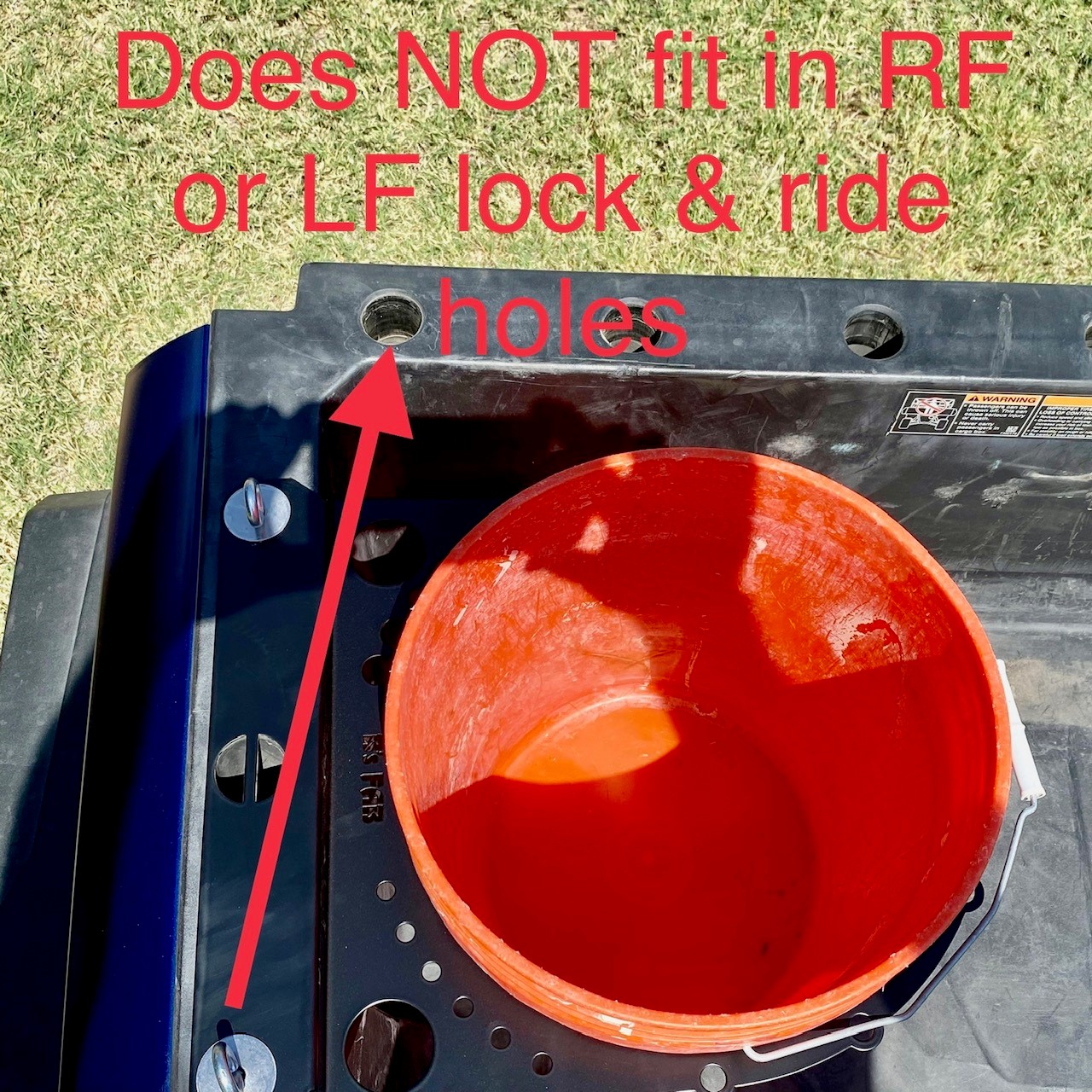 B’s FAB Lock and Ride 5gal Bucket Holder B's Fab UTV
