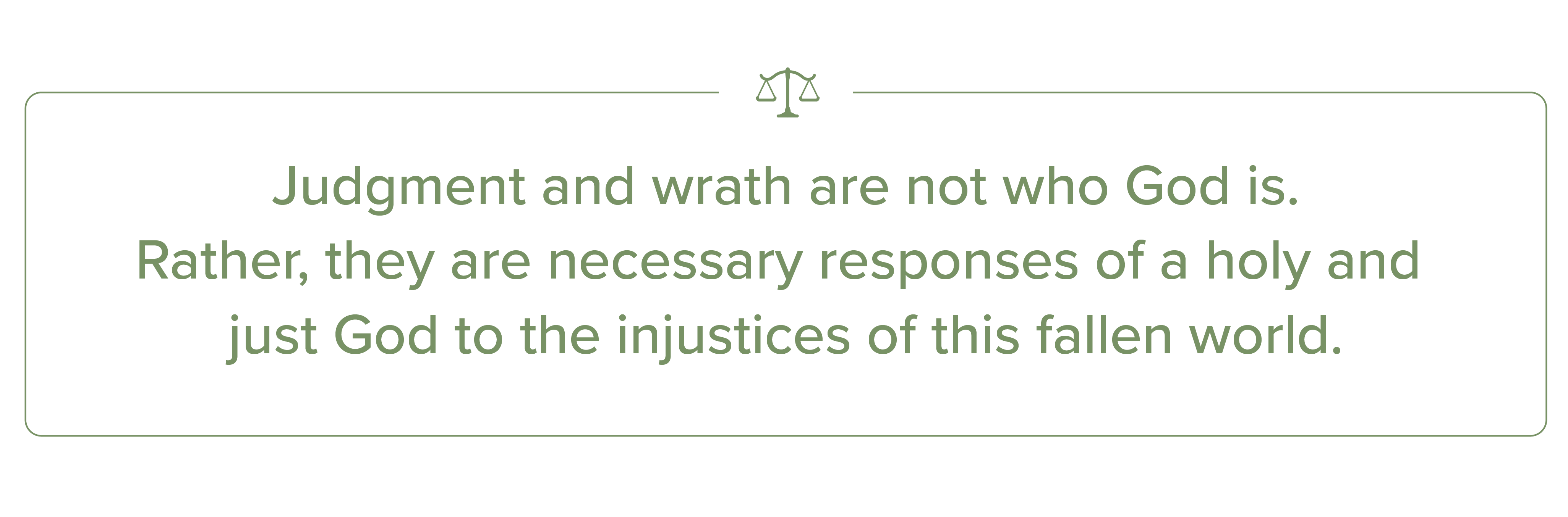 Why Does God Judge? BSF Blog