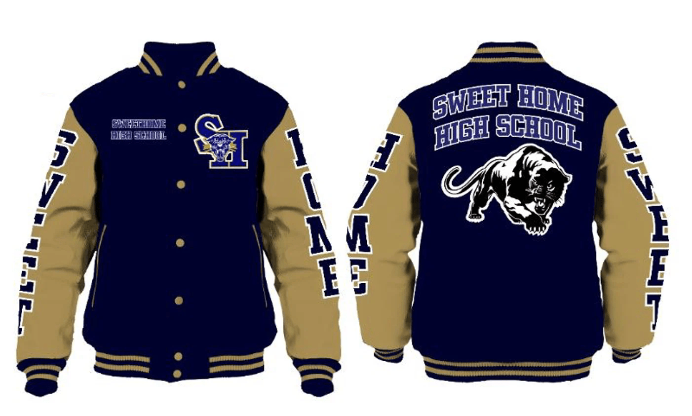 Sweet Home High School Varsity Jacket I BSF Printing