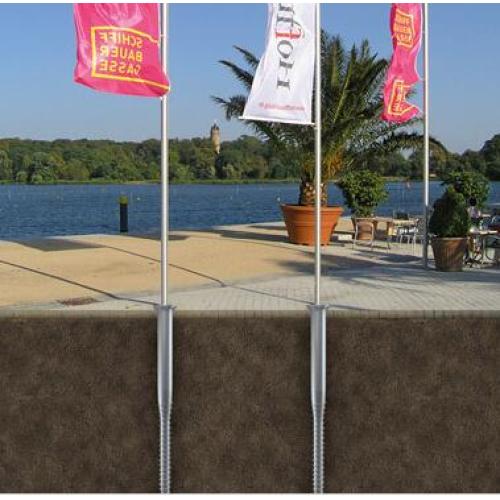 Ground Screw Pole Anchor Flag Pole China Manufacturer