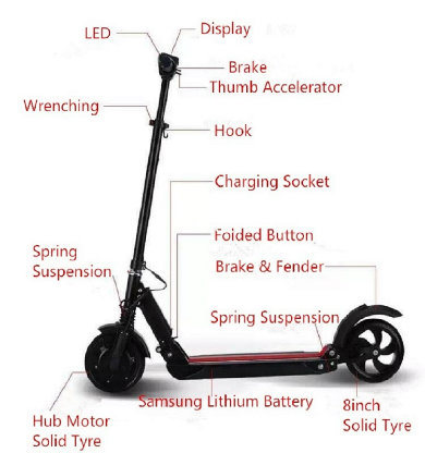 China Stand Up Electric Scooter Price, High Quality China Stand Up