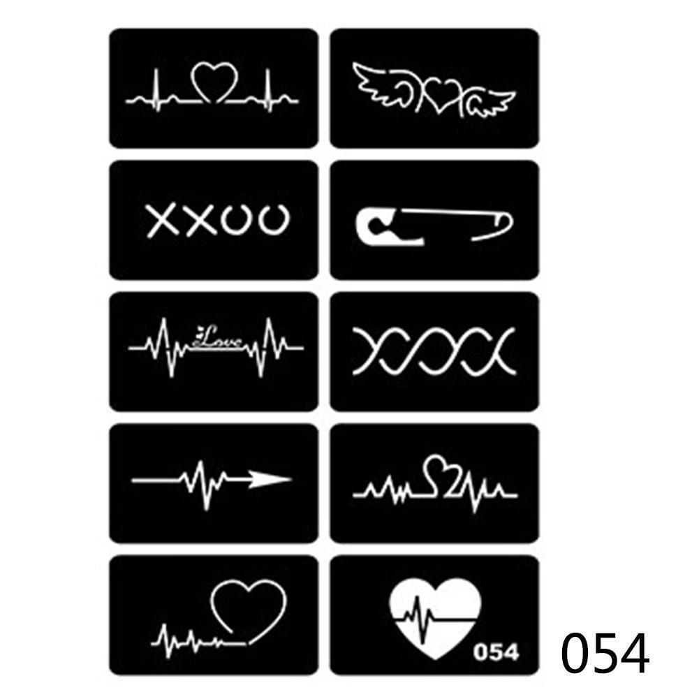 Airbrush Body art stencils for tattoo painting Stickers for Face Body