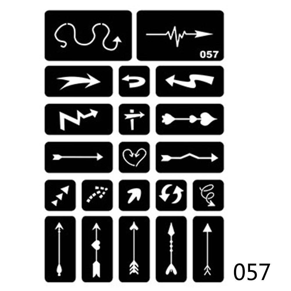 Airbrush Body art stencils for tattoo painting Stickers for Face Body