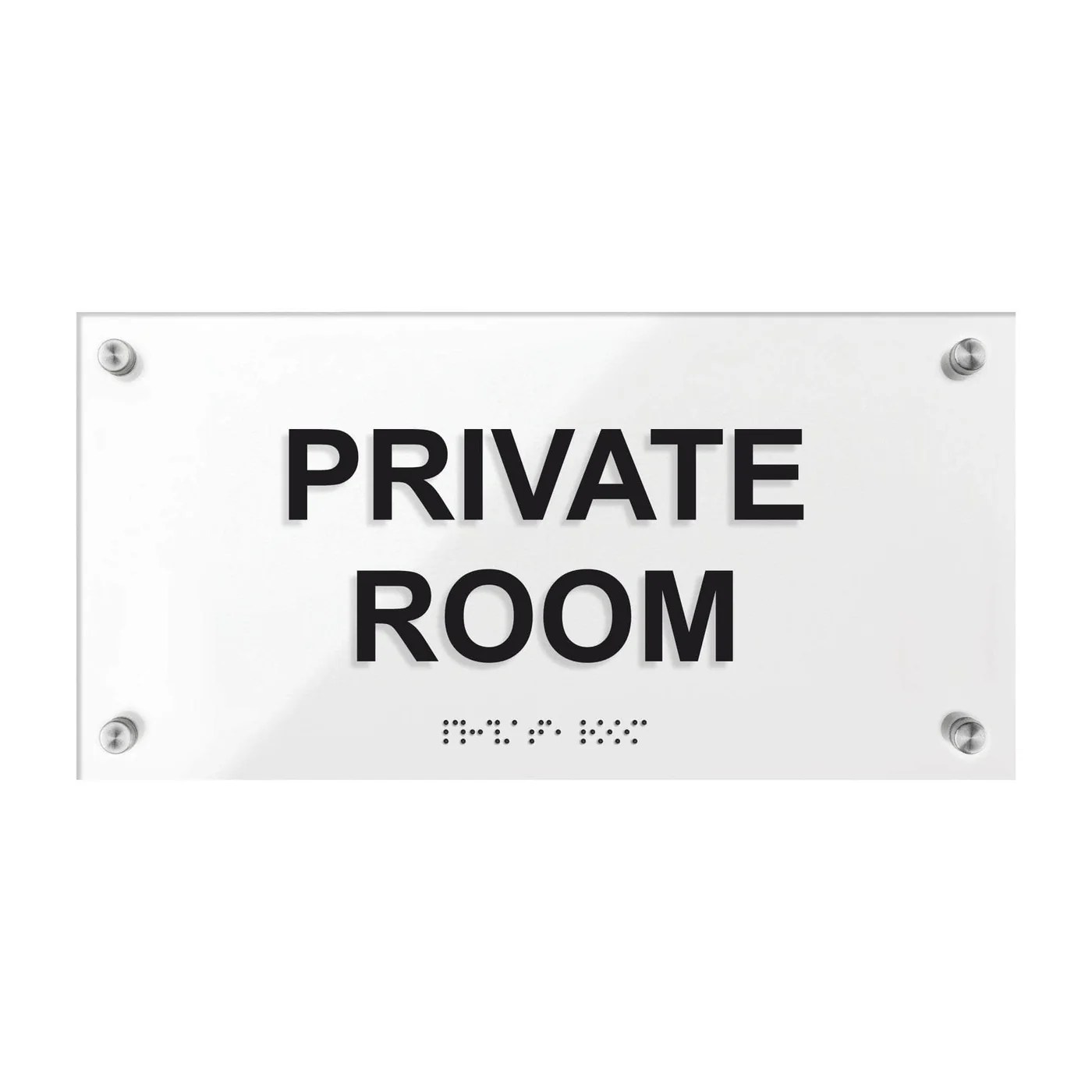 Private Room Signs Acrylic Door Plate "Classic" Design Bsign