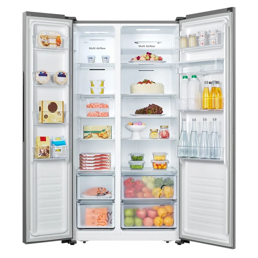HISENSE 18.3CFT SIDE BY SIDE REFRIGERATOR W/ WATER DISPENSER B Singh