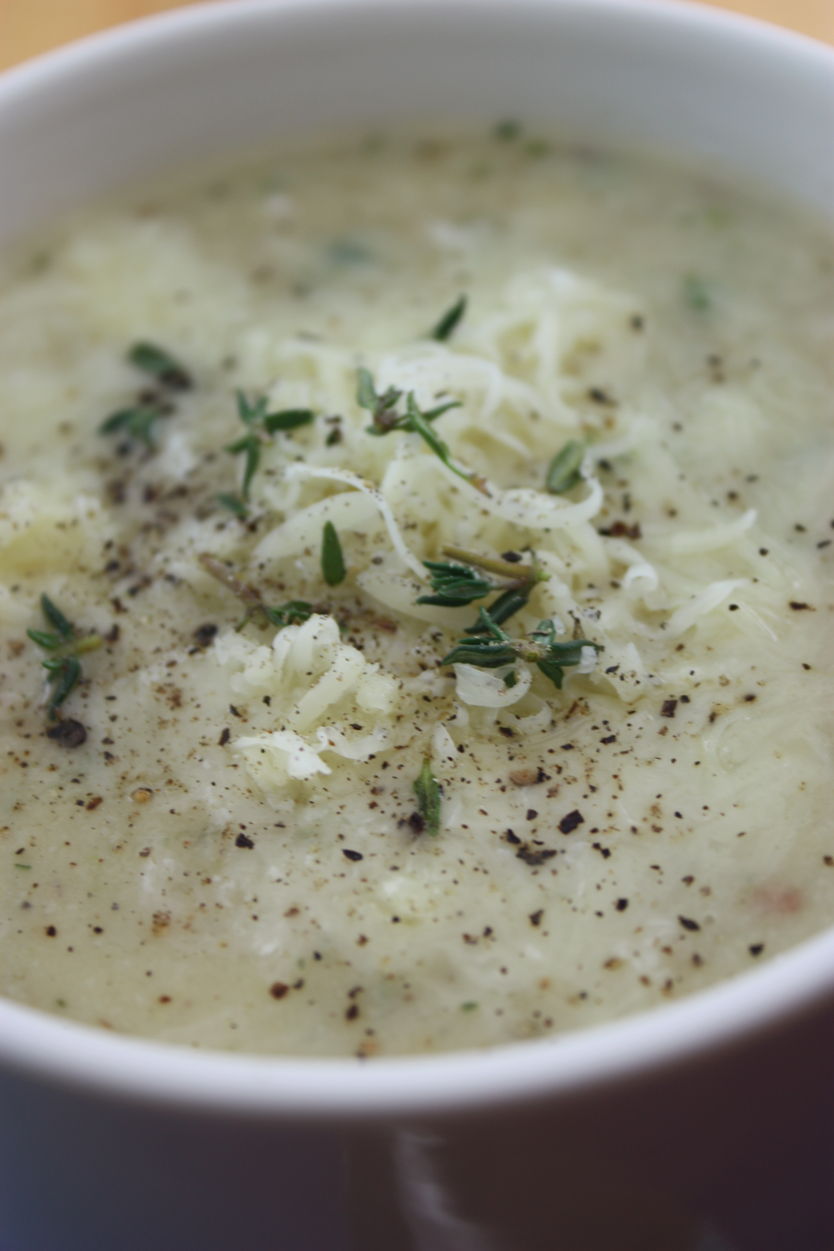 Roasted Cauliflower & Zucchini White Cheddar Soup BS' in the Kitchen