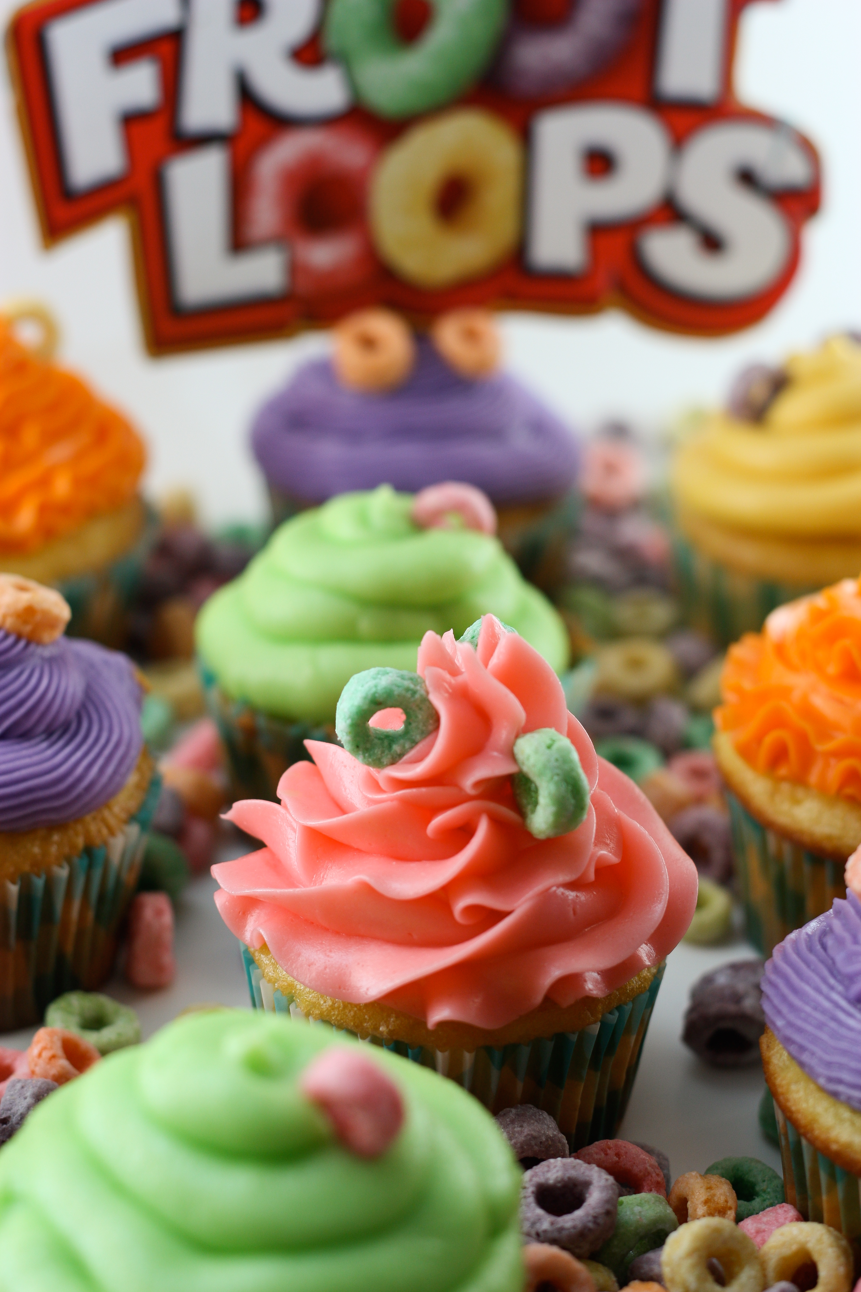 Fruit Loop Cupcakes BS' in the Kitchen