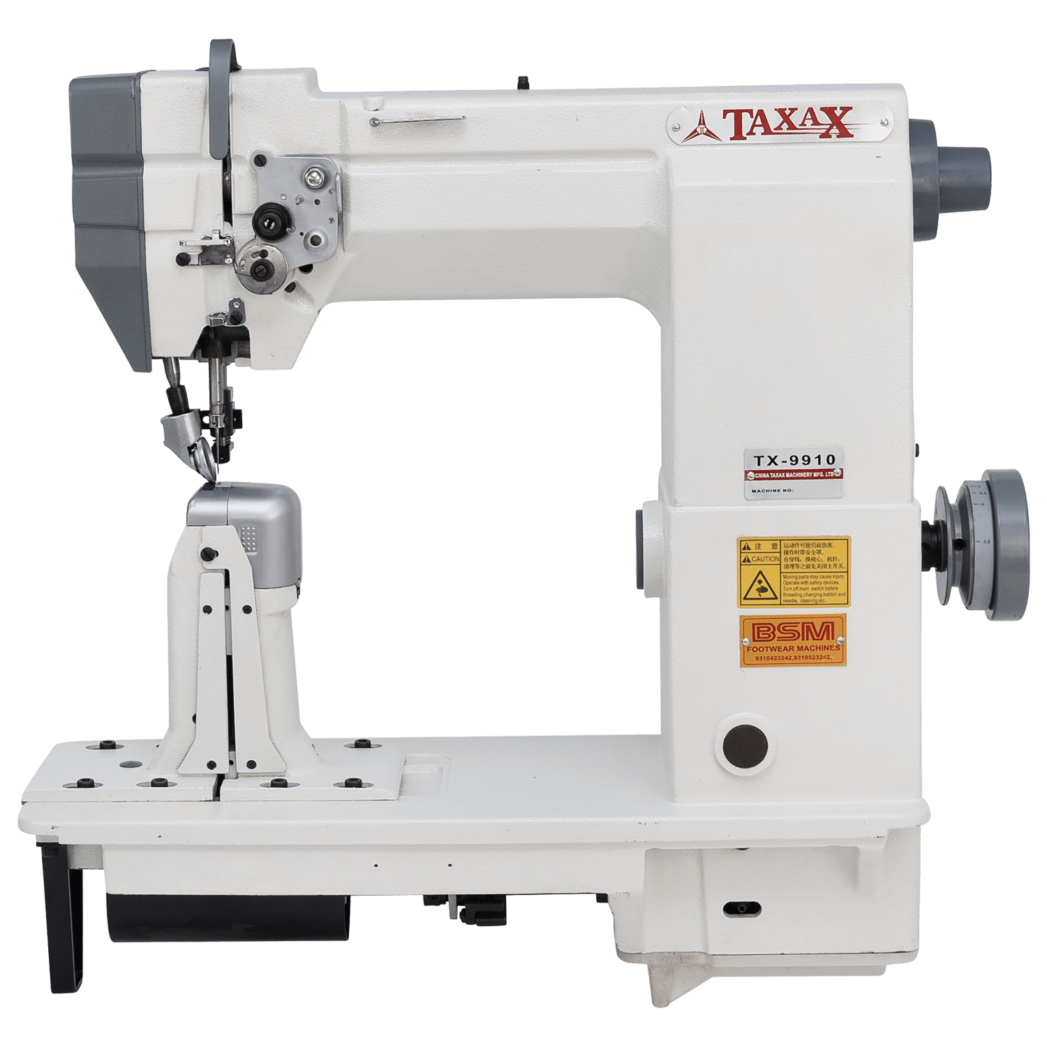 Single Needle Post Bed Roller Feed Sewing Machine BSM INDIA