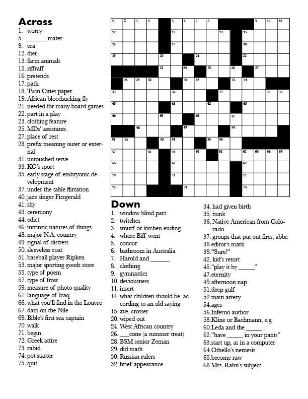 Crossword Issue 16 Knight Errant