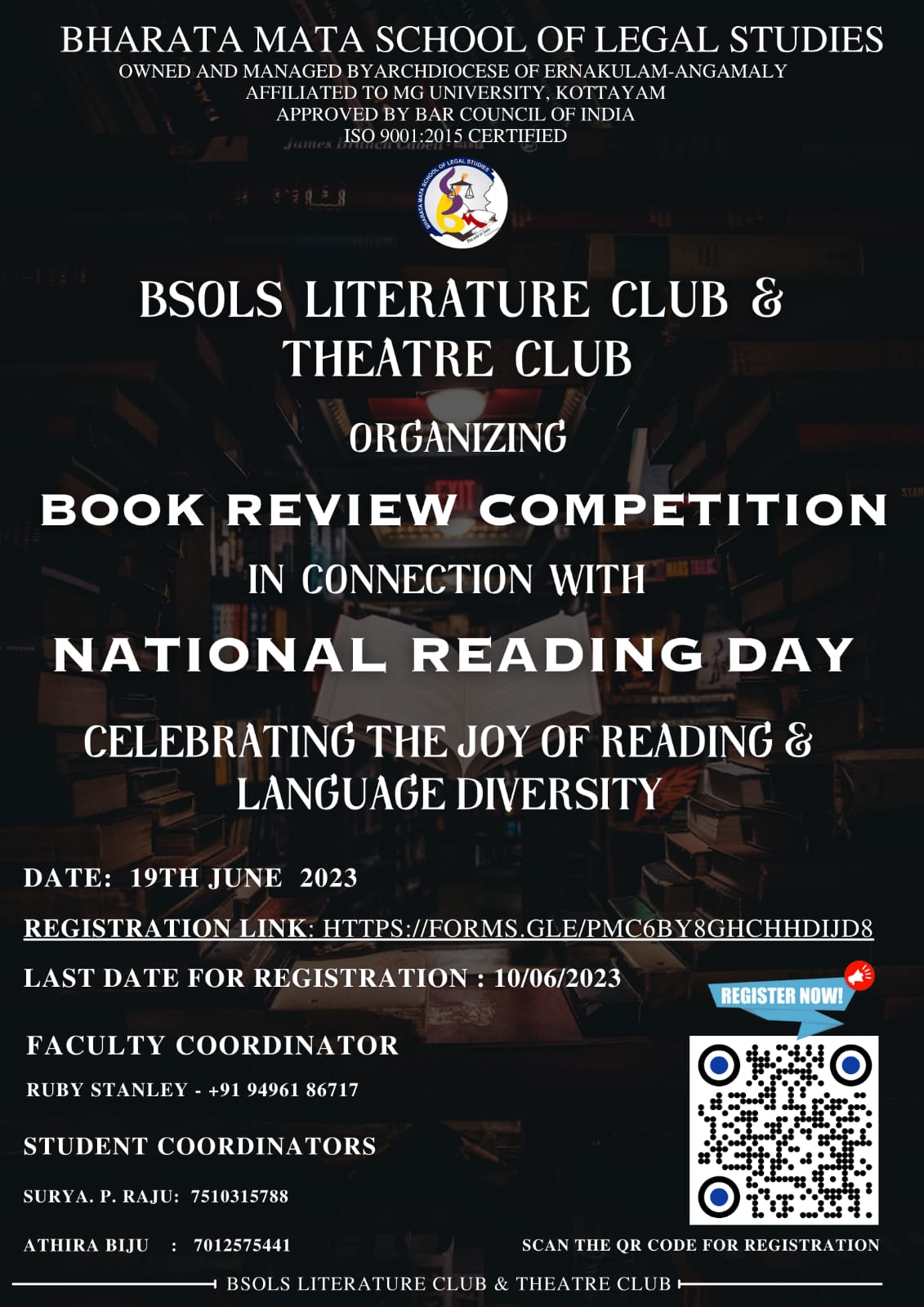 Book Review Competition In Connection With National Reading Day BSOLS