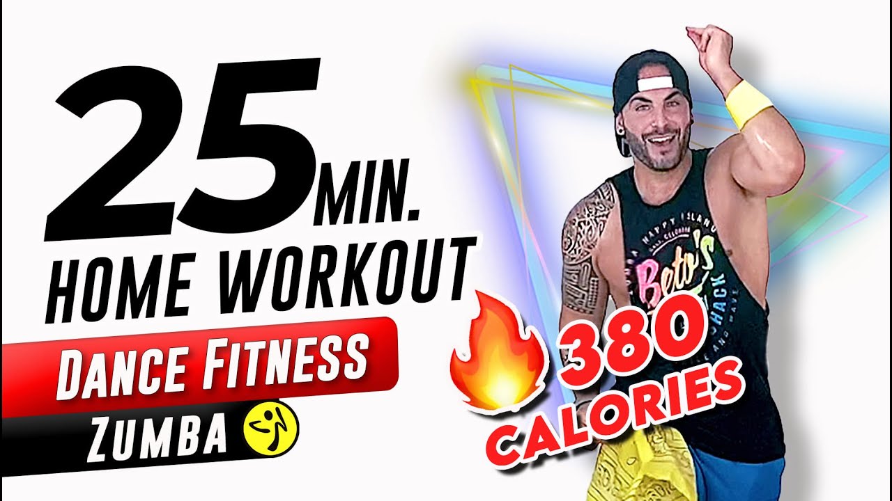 25 Minute Home Workout ZUMBA Fitness Dance Workout Full Body No