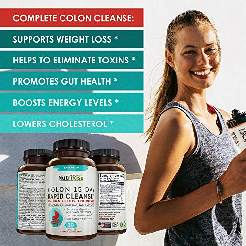Colon Cleanser Detox for Weight Loss. 15 Day FastActing ExtraStrength