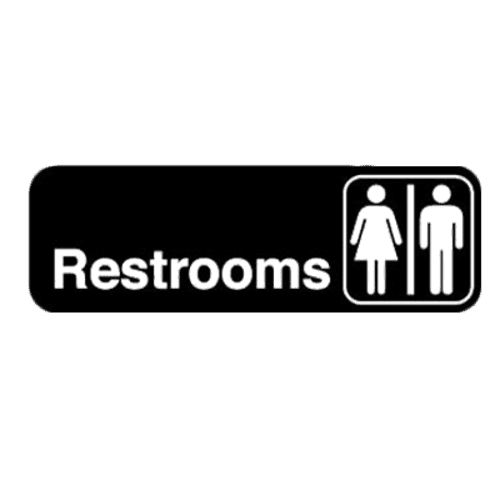 Restrooms Sign BSR Design & Supplies