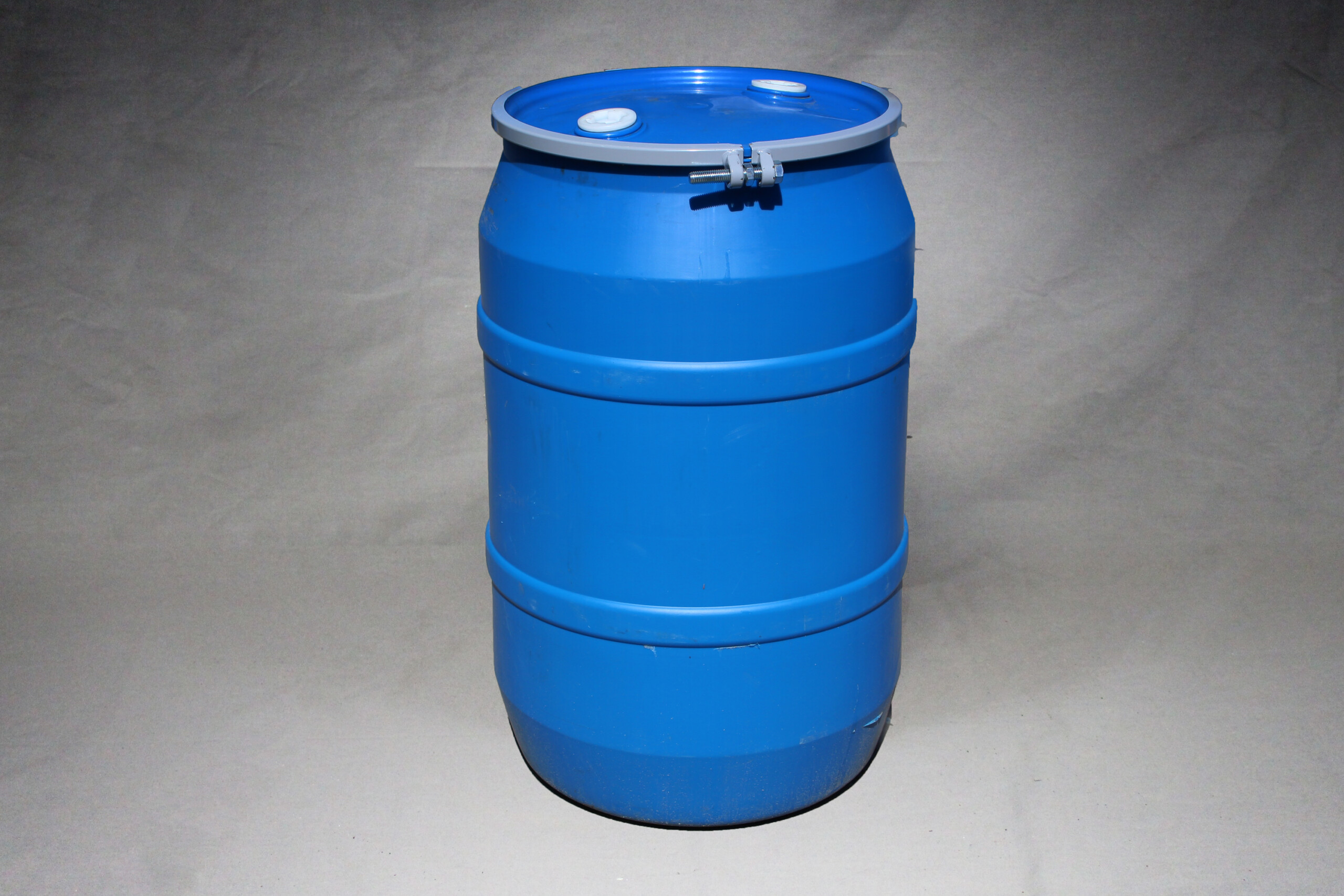 55 Gallon Open Top Blue Poly Drum XRated For Solids Reconditioned
