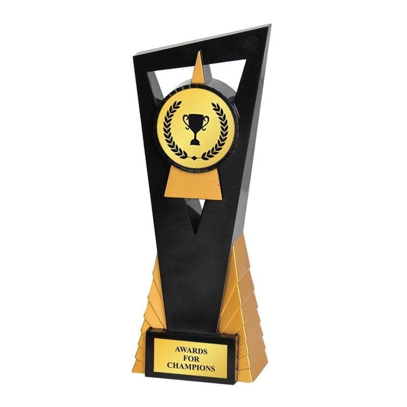 Sculpture Trophy 11696 Black Gold Medal Supplier Award Ribbon