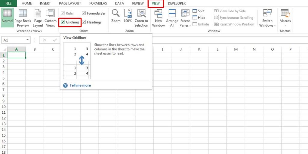 How To Add, Remove, And Print Gridlines In Excel BSUITE365