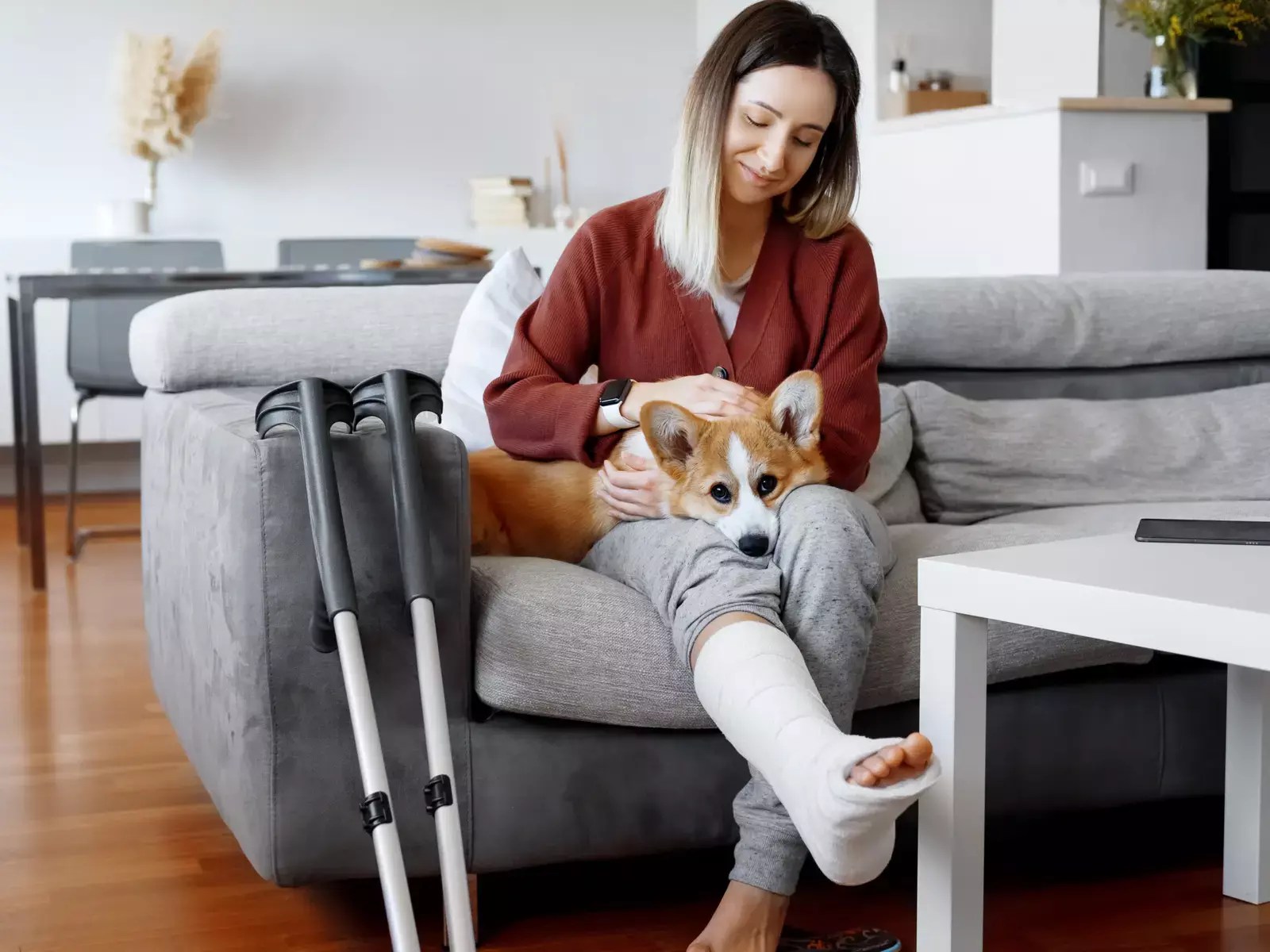 How to make using crutches more comfortable