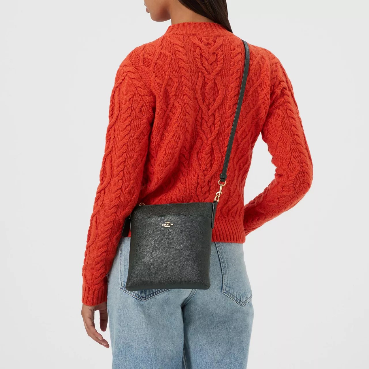 COACH Kitt Leather Crossbody Bag