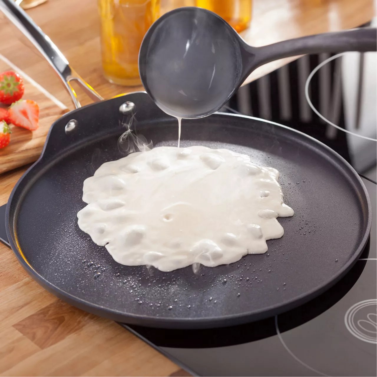 STELLAR NonStick Hard Anodised Crepe Pan 30cm