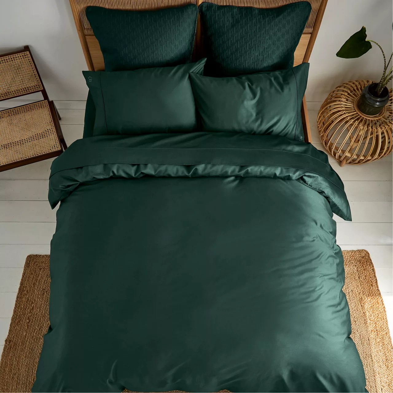Plain Dye Duvet Cover Forest