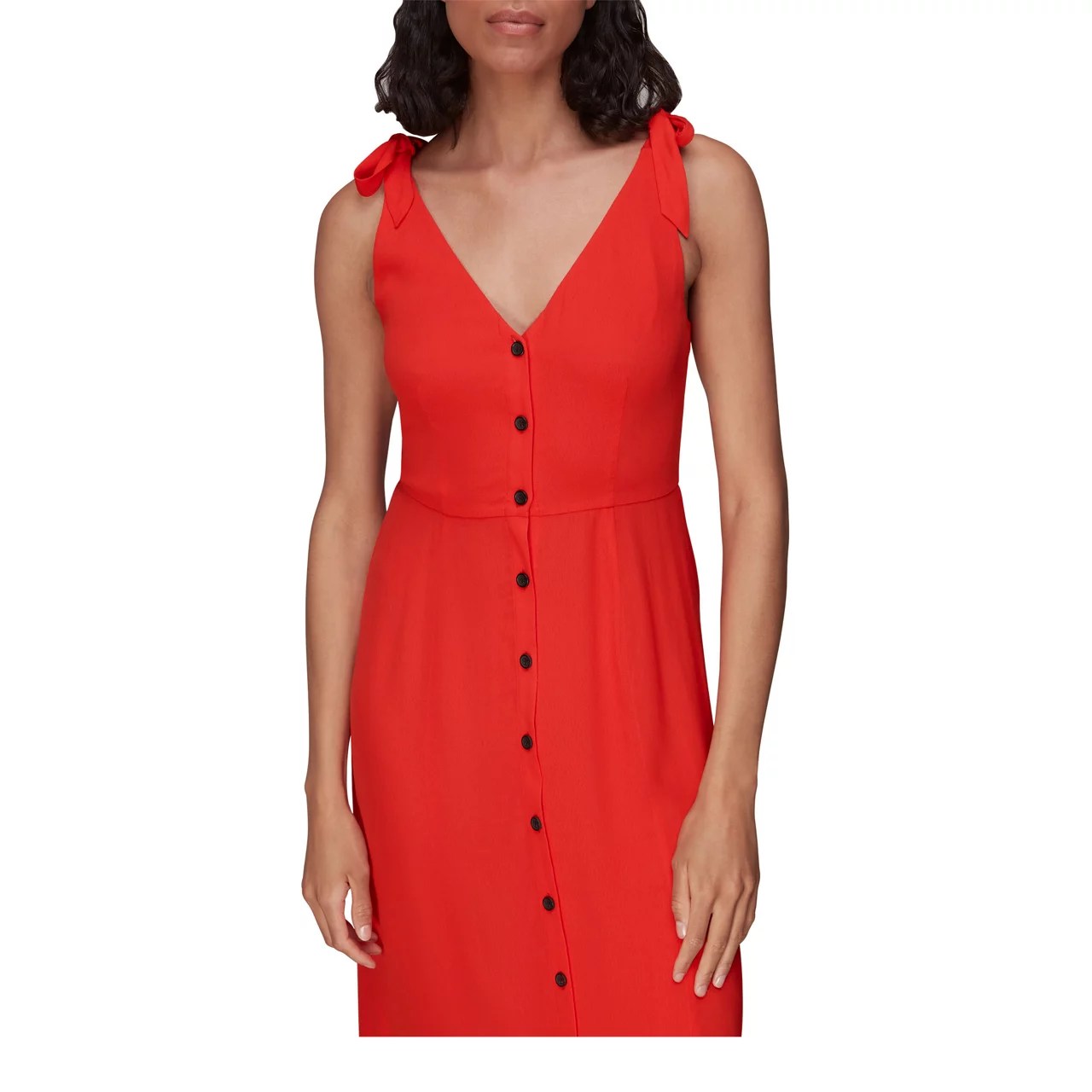 WHISTLES Hanna Tie Shoulder Dress