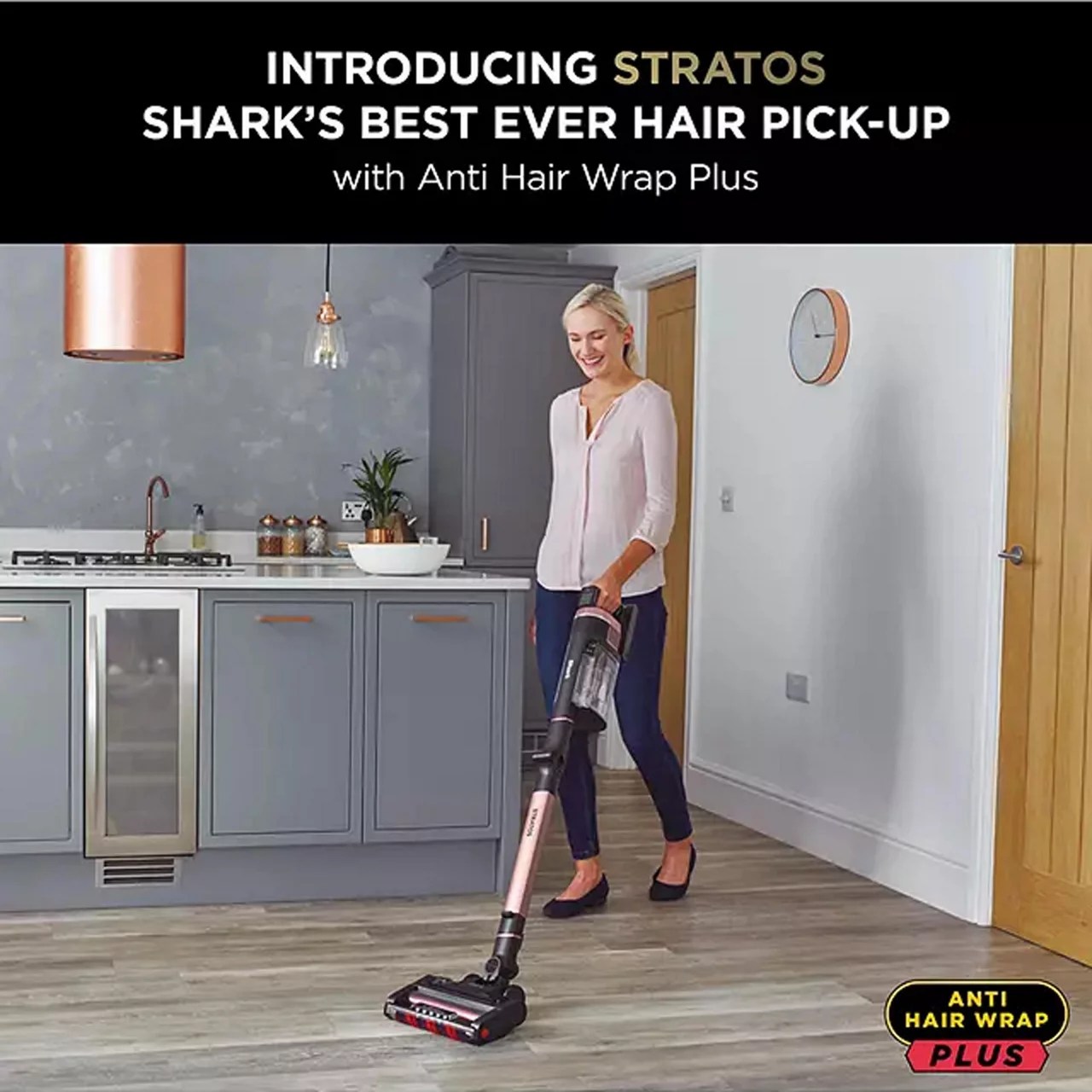 Stratos Cordless Anti Hair Wrap and Clean Sense IQ Stick Vacuum Cleaner