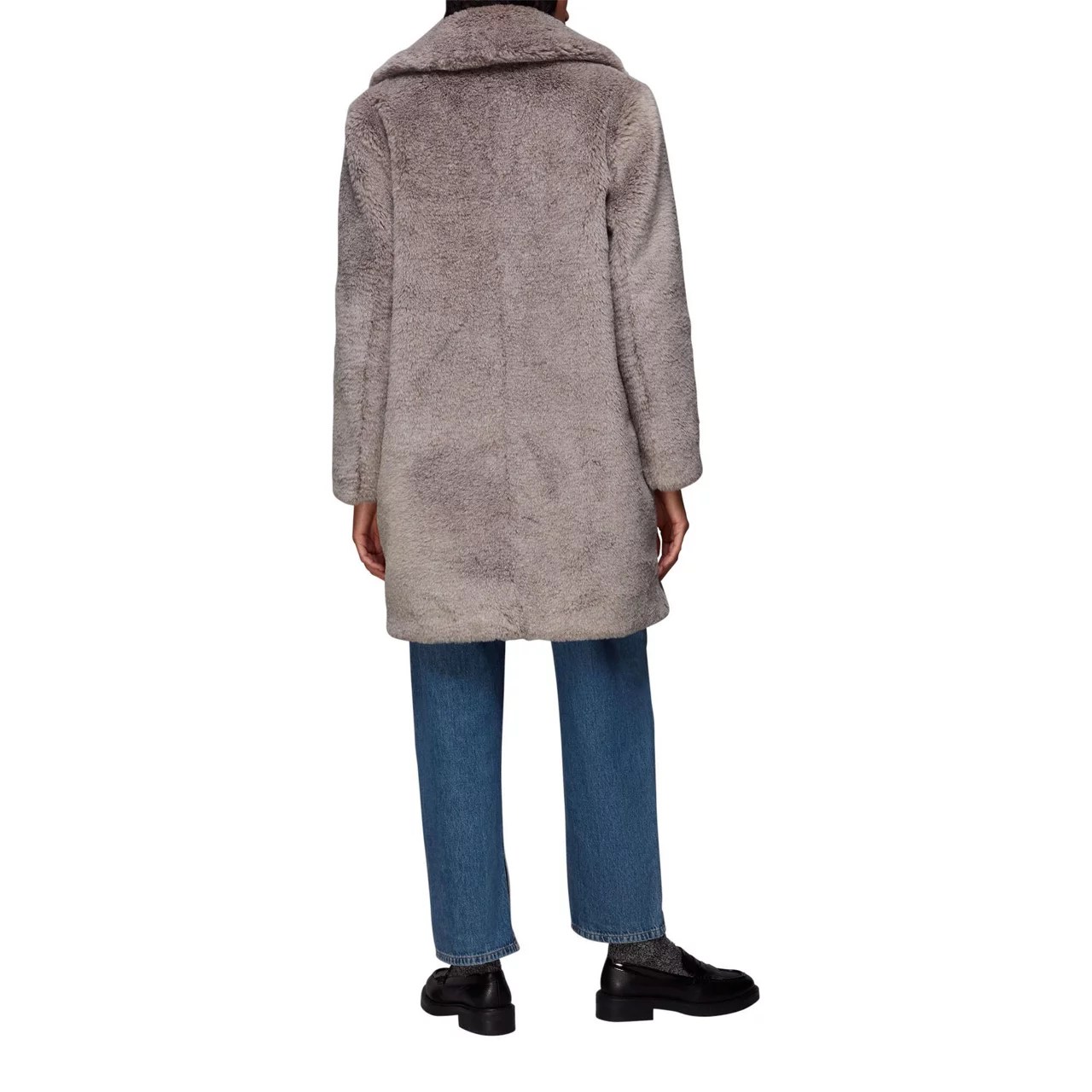 WHISTLES Imogen Faux Fur Coat