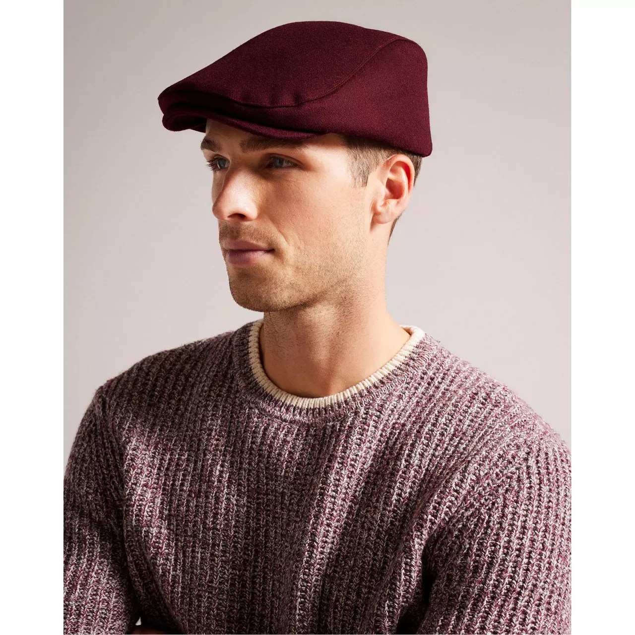 Jamessa Wool Blend Flat Cap