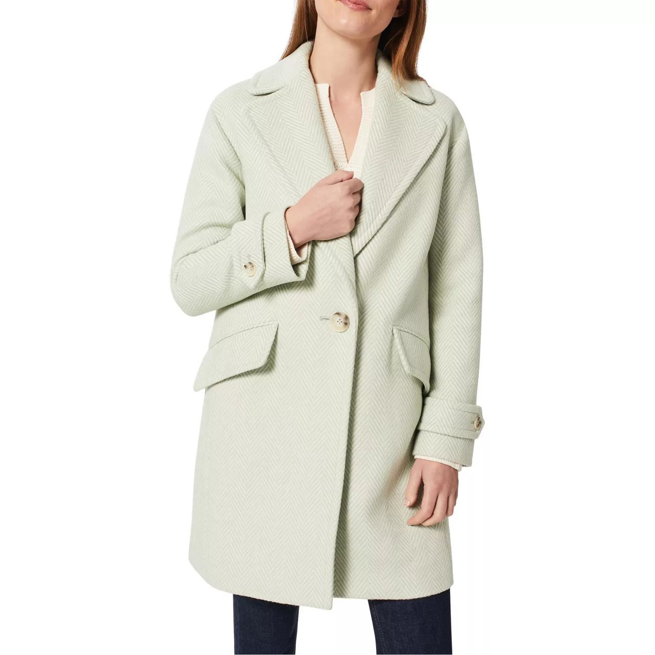 HOBBS Lillie Herringbone Coat