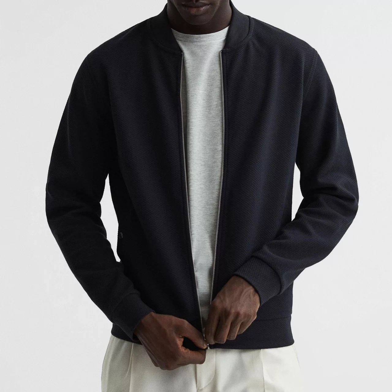 Bolton Zip Through Textured Jacket