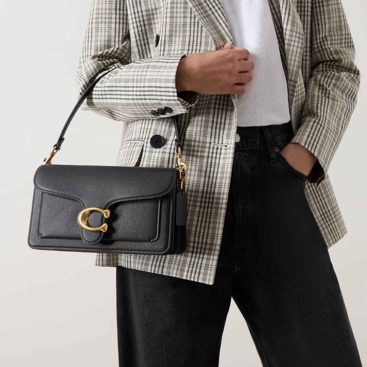 COACH Tabby 26 Leather Shoulder Bag