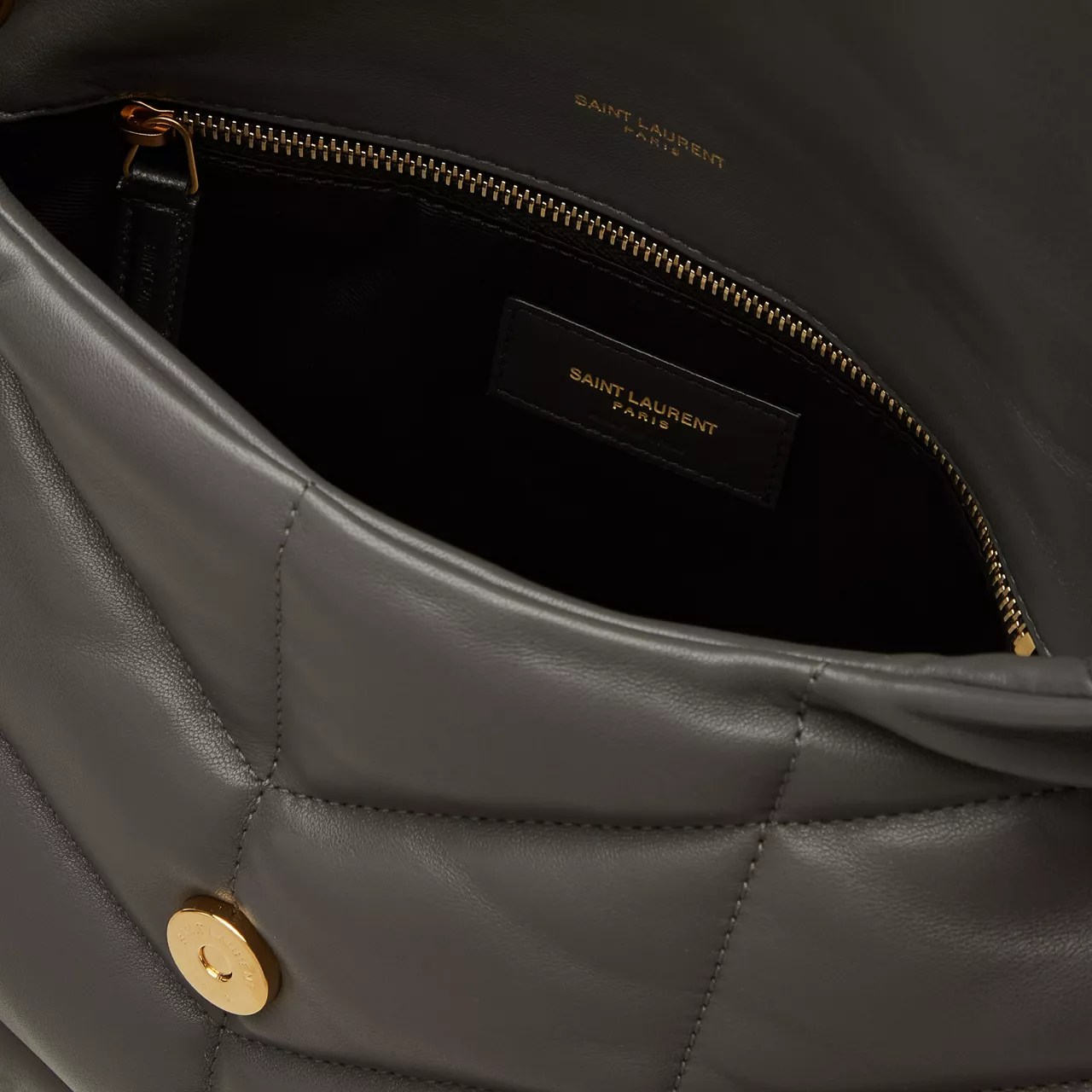 SAINT LAURENT Puffer Small Quilted Chain Bag