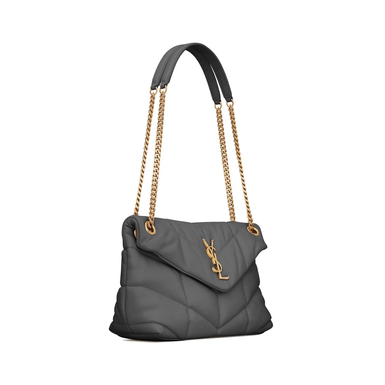 SAINT LAURENT Puffer Small Quilted Chain Bag