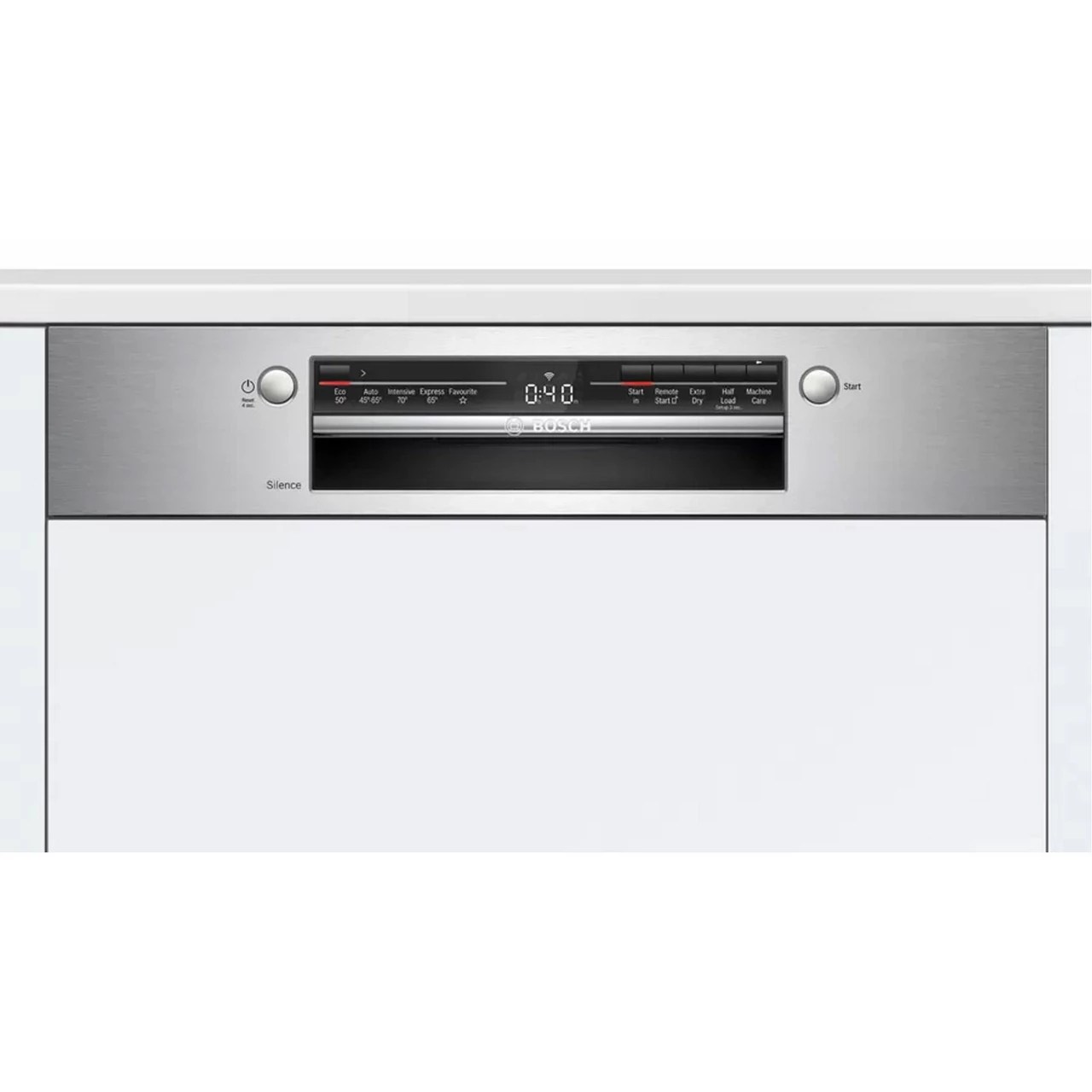 BOSCH Semiintegrated Dishwasher, 60 cm, Stainless steel