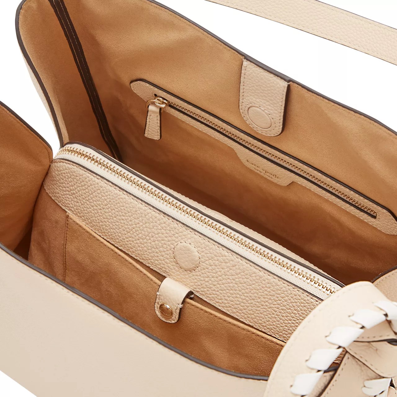 KATE SPADE NEW YORK Knott Stitched Large Shoulder Bag