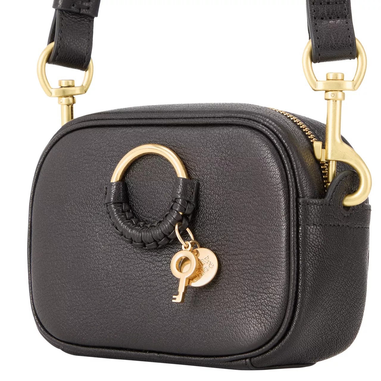 Hana Camera Leather Crossbody Bag