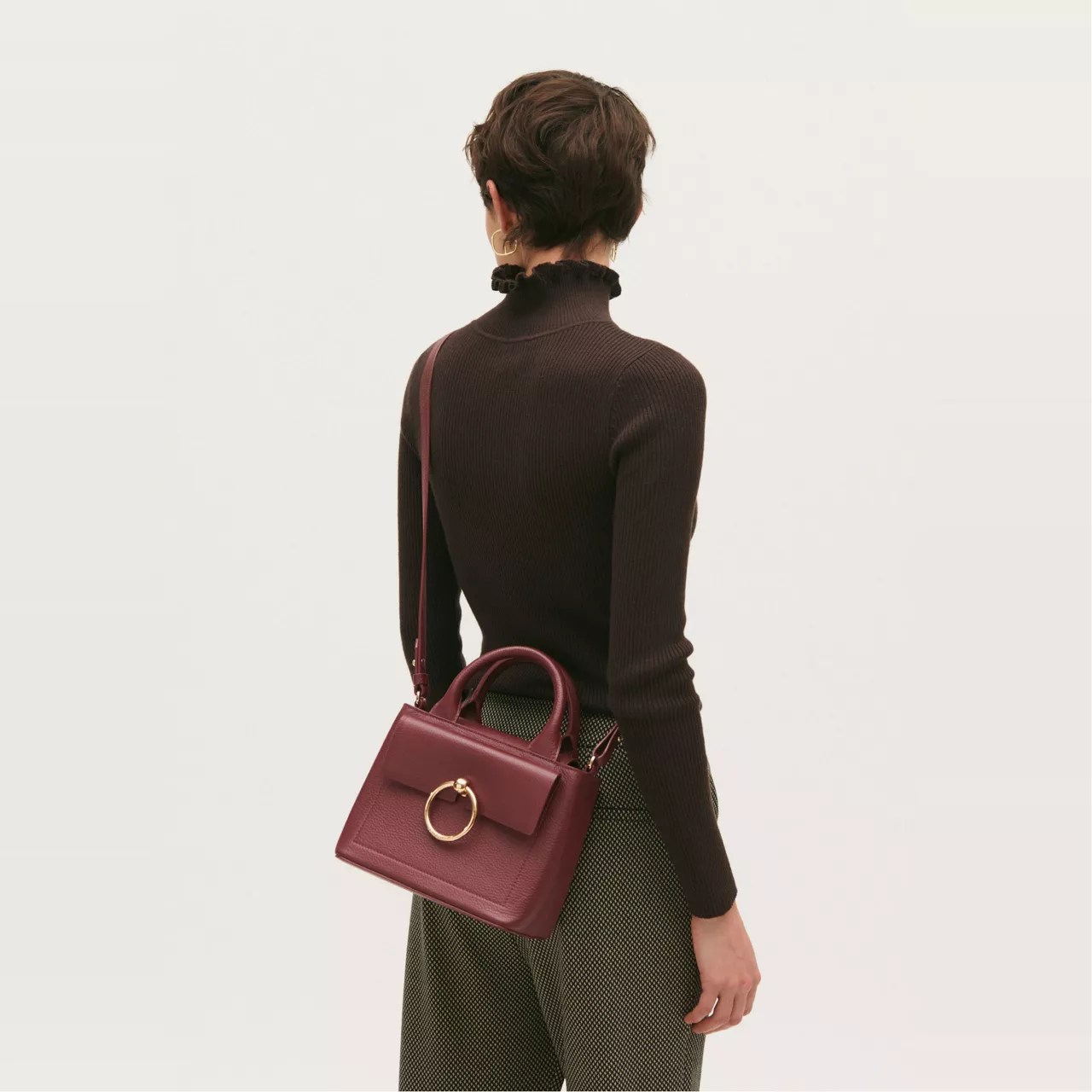 CLAUDIE PIERLOT Anouck Grained Leather Mini Bag