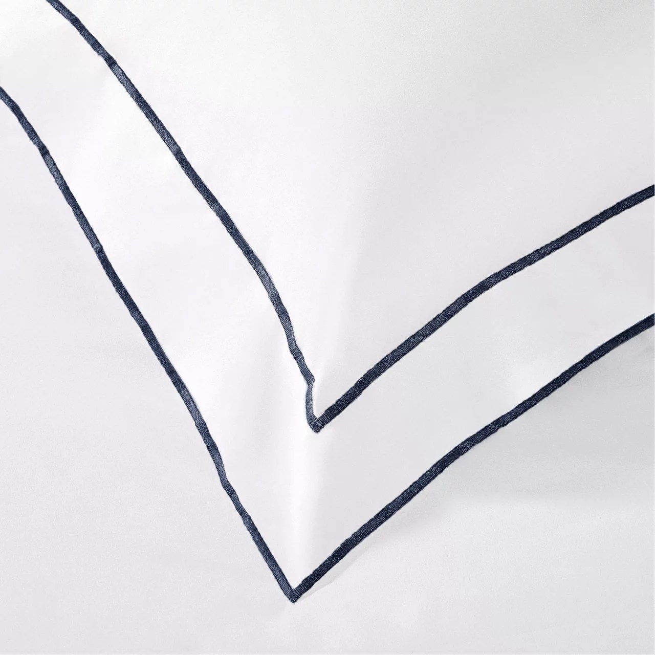 Rome Square Pillowcase WhiteNavy