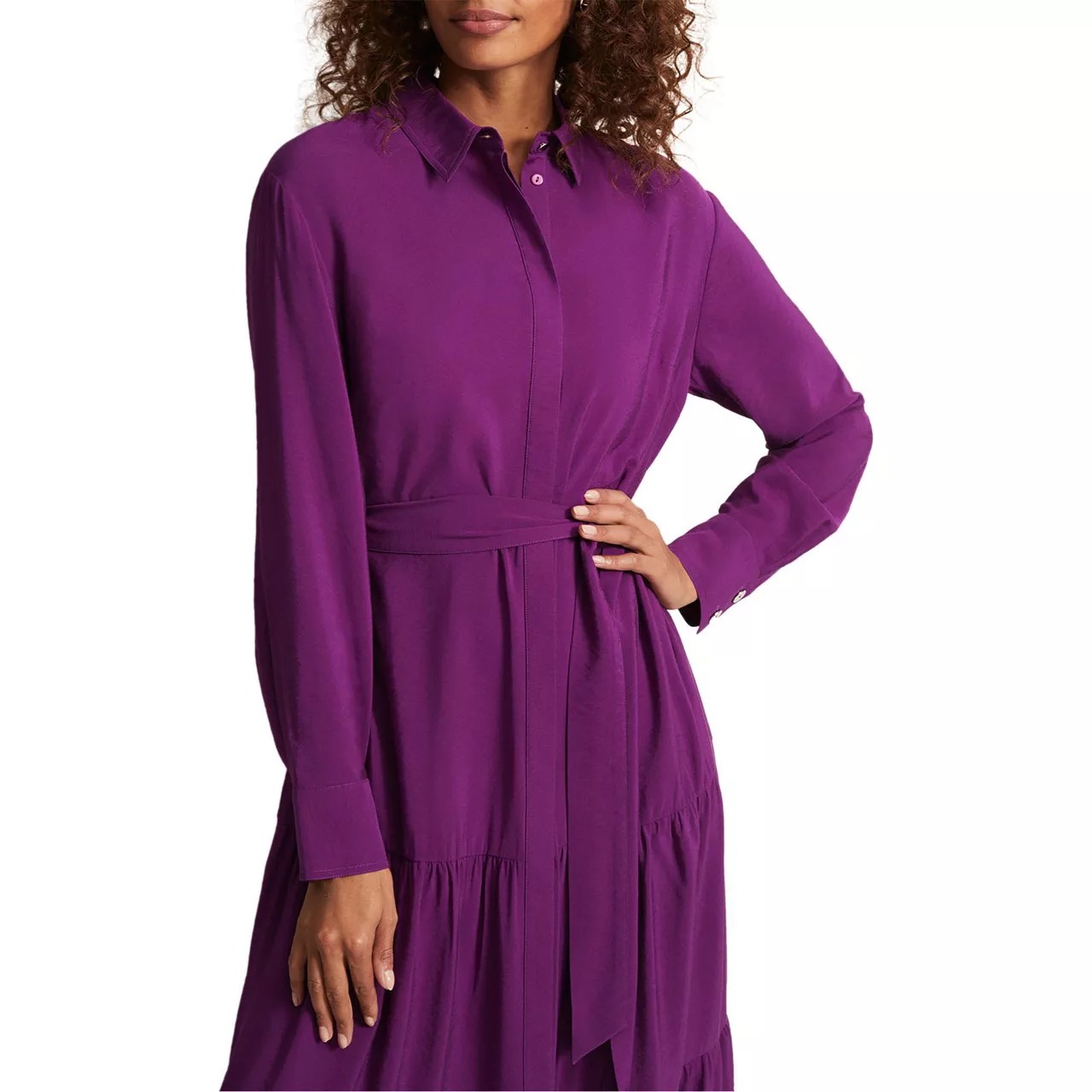 Jayden Tiered Shirt Dress