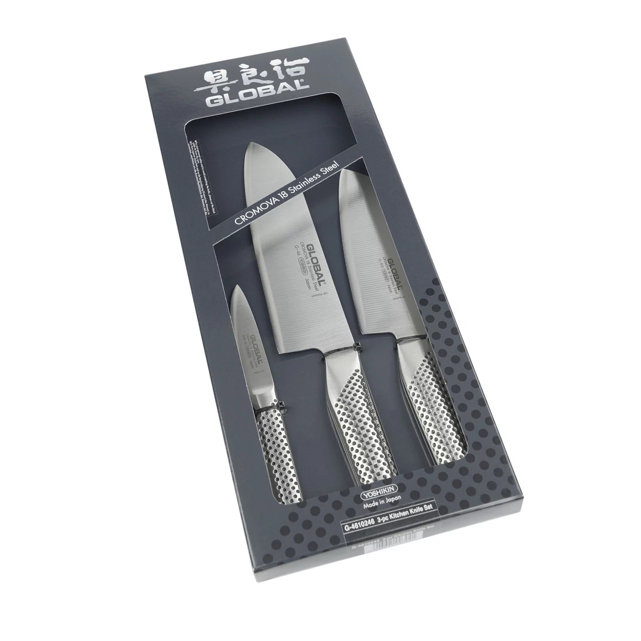 GLOBAL KNIVES Three Piece Boxed Knife Set
