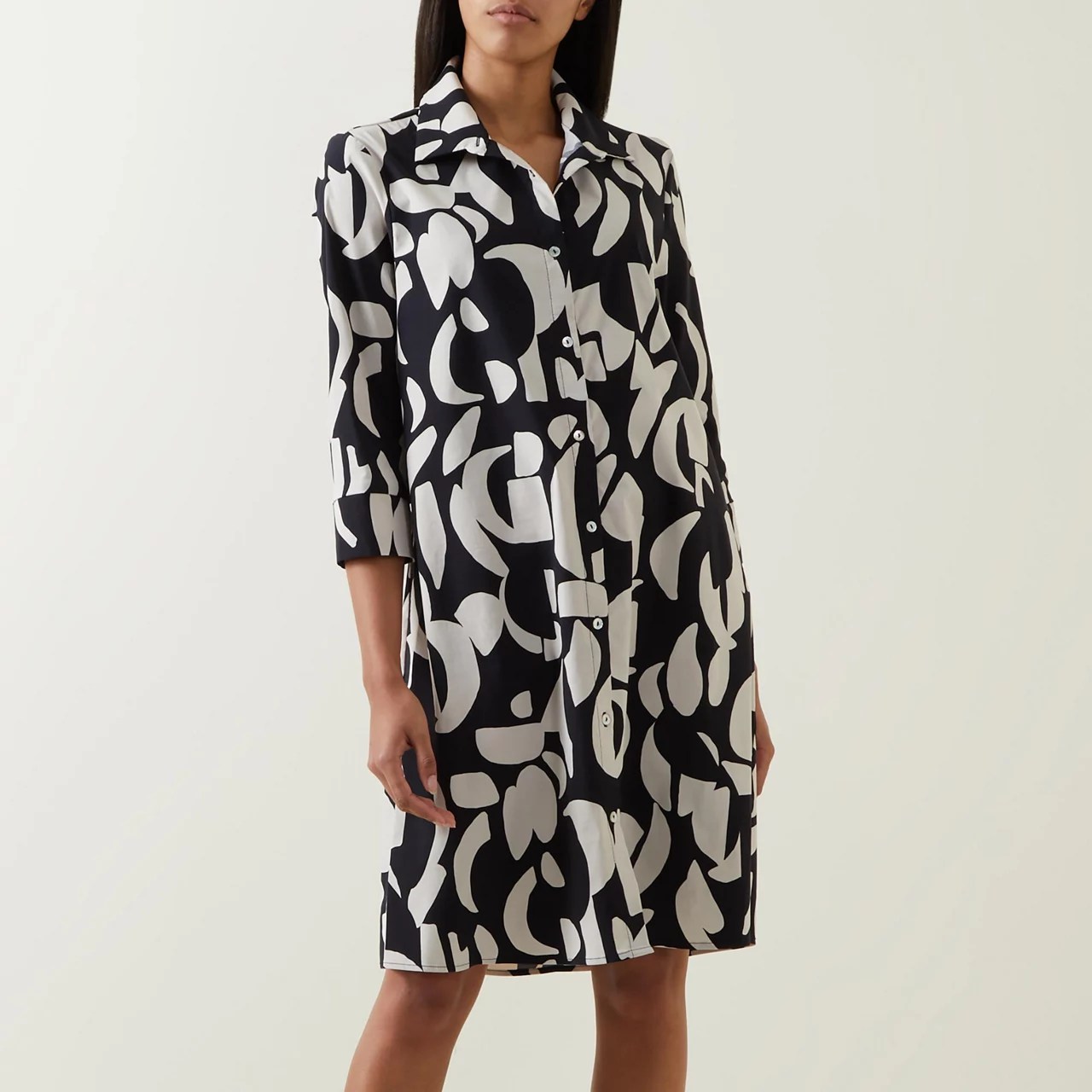 Printed Shirt Dress