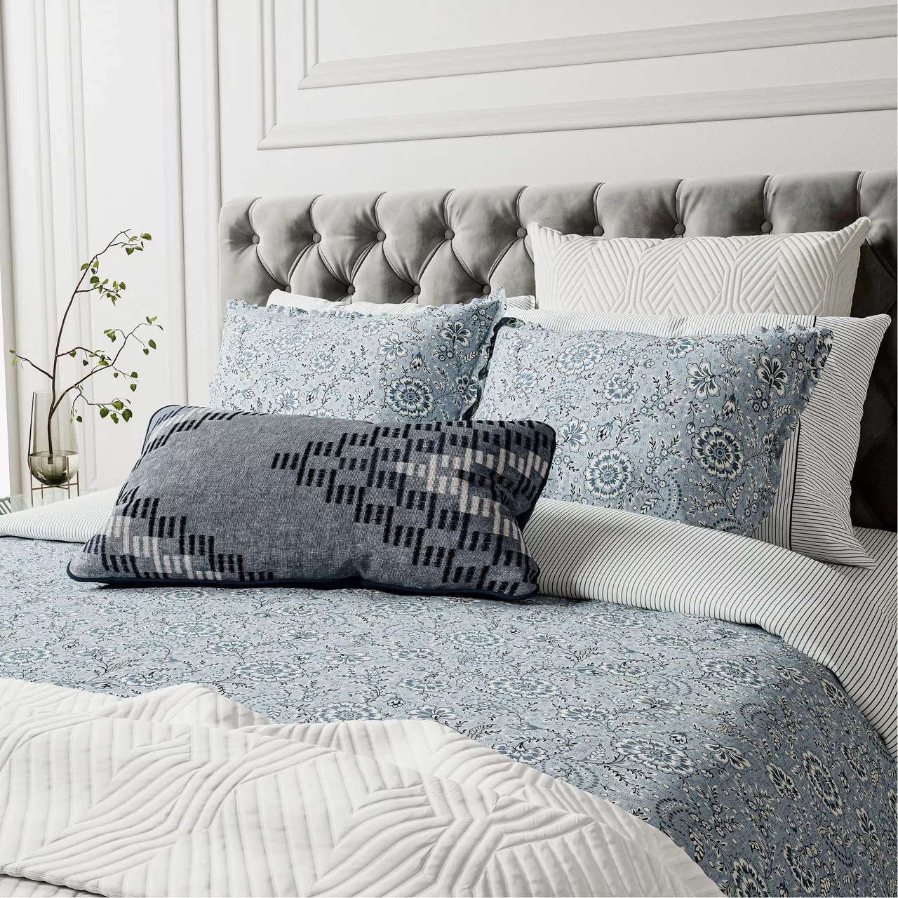 Azora Duvet Cover Chambray