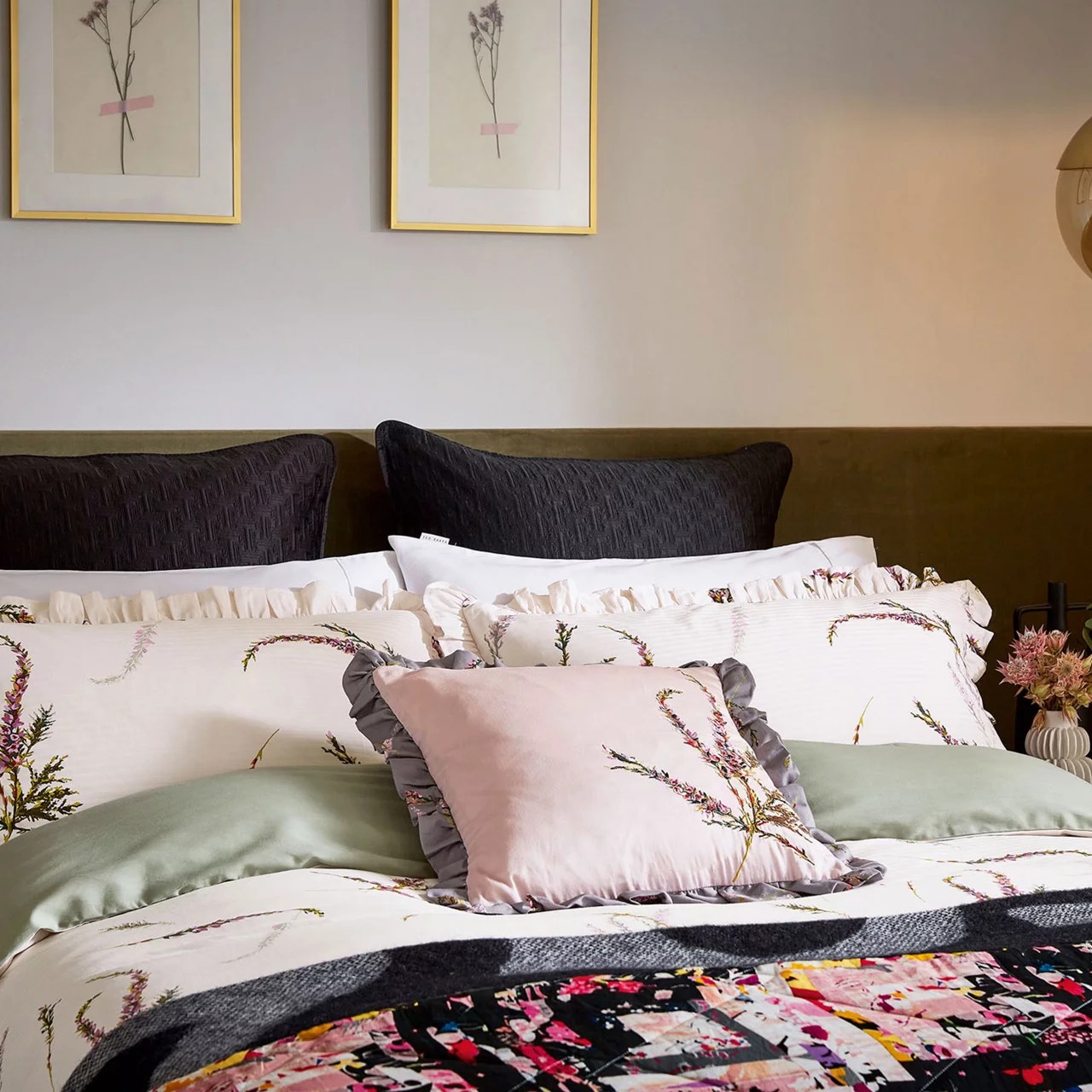 TED BAKER Heather Duvet Cover Blush