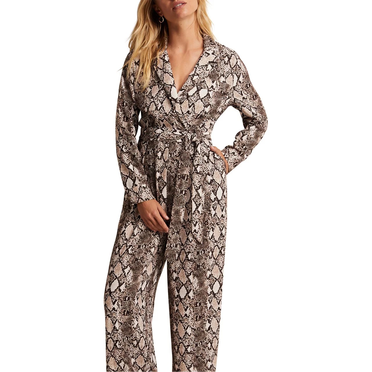 Constance Snake Print Jumpsuit